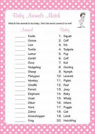 Baby Animals Match Game Printable Download Pink Polka Baby Shower Game B23001 In 2020 Baby Shower Games Baby Shower Princess Baby Shower