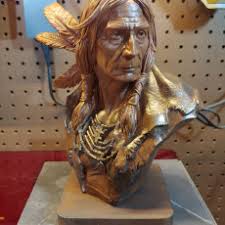 3D Printable Native American Bust by Leavon Archer