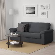 Ikea Knislinge Sofa Samsta Dark Gray 3er Sofa Kleines Sofa Wohnzimmer Grau