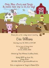 Animal Acres Farm Animal Baby Shower Invitations Neutral Etsy Animal Baby Shower Invitations Animal Baby Shower Baby Shower