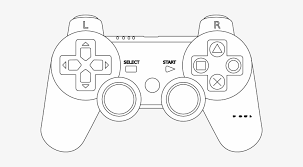 A page with one large video game controller outline. How To Set Use Game Console Controller Outline Svg Free Transparent Png Download Pngkey