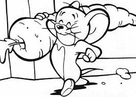 All animated coloring pages tom & jerry pictures are . Jerry Bring Big Carrot In Tom And Jerry Coloring Page Coloring Sun