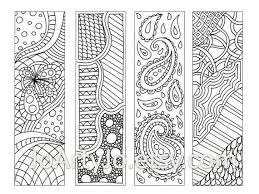 Zentangle Inspired Bookmarks Printable Coloring Digital Etsy Coloring Bookmarks Zentangle Patterns Coloring Pages