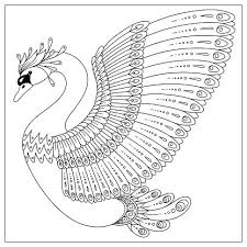 Swans are called the royal bird, because they are so beautiful and graceful, and as they majestically float on the water, we dedicated to them coloring pages in this category, which you can download or. Drawing Swan For Coloring Page Clipart Image