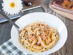 Pates A La Carbonara Recette Italienne La Cuisine D Adeline Recette Recette Italienne Carbonara Pates Carbonara