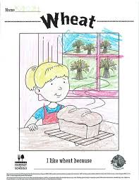 Kids Art Wheat Art For Kids Free Coloring Pages Free Coloring Sheets