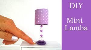 Mini Lamba Yapimi Diy Barbie Lamba Lampa Dla Lalki Jak Zrobic Lamp For Dollhouse Miniatures Diy Doll House Lamp