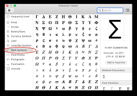 Unicode Characters