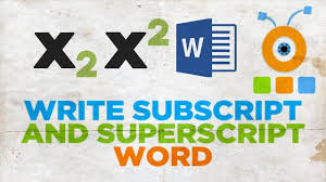 To apply superscript, press ctrl + shift + equal sign (=). How To Write Subscript And Superscript In Word Youtube