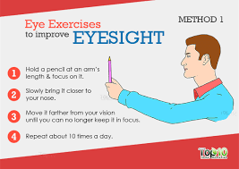 Pencil Focus Eye Exercise Eyeexercise Eye Sight Improvement Eye Exercises Eye Health