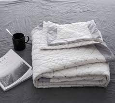 全棉绗缝被水洗棉床盖三件套被单件纯棉夏凉被空调被北欧ins风 淘宝网 bed home sheets