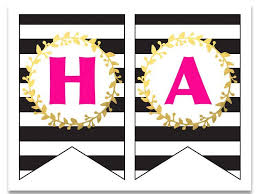 Free Printable Happy Birthday Banner And Alphabet Six Clever Sisters Happy Birthday Banner Printable Free Happy Birthday Banner Printable Happy Birthday Printable