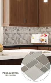 Tile Lowes Mosaics Glassmosaics Backsplash Ps107peel1010 Available At Lowe S And Lowes Com Grey Flooring Tile Floor Grey Floor Tiles