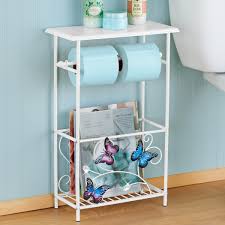 Every bathroom should have a toilet paper holder next to the toilet to make using the restroom more convenient. Butterfly Toilet Paper Magazine Holder Collections Etc