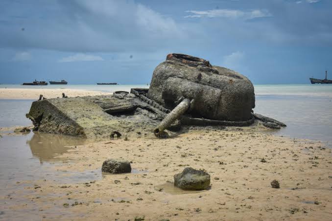Betio Islet Tarawa WWII Bunkers Relics Kiribati
