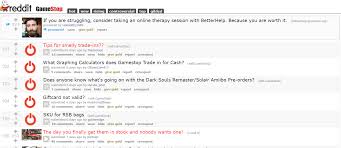 But that's not where the story ends for gamestop, whose stock is surging thanks largely to a giddy mob of degenerates on. Therapy Ad On Gamestop Subreddit Gamestop