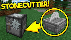 An old stonecutter requires a pickaxe to be mined, in which case it drops itself. The Mcpe Stonecutter Returns Minecraft 1 14 Youtube