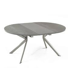 Table Ronde En Ceramique Grise Extensible Giove 4 5 Table Ronde Extensible Table A Rallonge Table Ronde Ikea