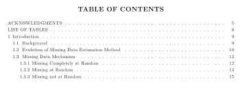 It can also be referred to as contents and the depth of the details will be determined by the length of. Customized Table Of Contents Apa Style Tex Latex Stack Exchange