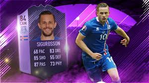 After 12 failed qualification campaigns, iceland qualified for the fifa world cup, for the first time, in 2018. Fifa 18 Hero Sigurdsson Review Purple Hero Gylfi Sigurdsson Player Review Fifa 18 Ultimate Team Youtube