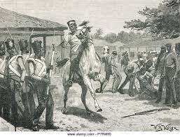 Anticipating a revolt, british authorities moved up his initial execution date from april 18 to april 8, when he was hanged. General John Hearsey Confronting Mutineers At Barrackpore West Bengal India Mangal Pandey Incident 29 March 1857 Stock Photo Alamy