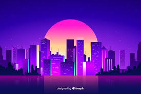 Fondo Ciudad De Noche Futurista Fondo Ciudad Fotografia Paisaje Urbano Fondo De Pantalla De La Ciudad