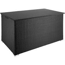 Découvrez toutes les caisses et bacs à oranger de fabrication artisanale de jardins du roi soleil, le fournisseur officiel du château de versailles. Coffre De Jardin De Rangement Exterieur 750 L En Resine Tressee Et Aluminium Noir 403274