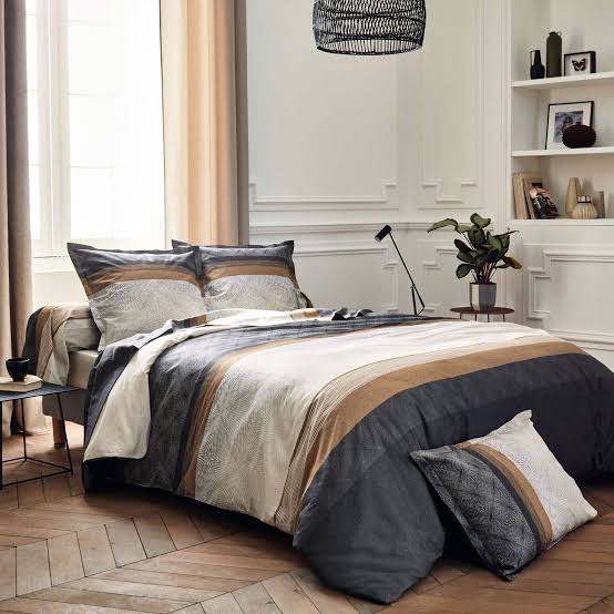 Housse de couette satin Tiago Noir-240 x 220 cm- | Leroy Merlin