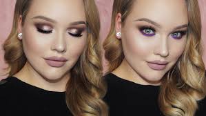 purple holiday glam makeup tutorial