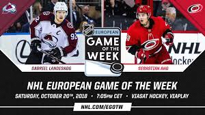 Maybe you would like to learn more about one of these? Nhl Public Relations Auf Twitter Nhl European Game Of The Week Streaking Scorers Clash As The Avalanche Visit The Nhlcanes Airing Live In Primetime In Europe Today With A 19 05 Cet Start