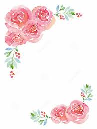 Pin By Arimbi Mirrah On Art Floral Watercolor Flower Frame Flower Painting