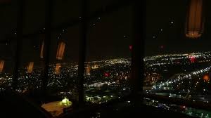 a gorgeous view at night from chart house restaurant