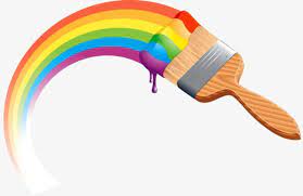 Colorful Paint Brush Brush Effect Painting Logo Rainbow Painting Rainbow Art