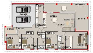 4 Bedroom Single Storey House Design No 209 3 4 Bed 2 Bath 4 Bedroom Single Story Modern Style House Plan 4 Bedroom Single Story Modern Australian House Plan Modern House Plan New & exclusive home designs.