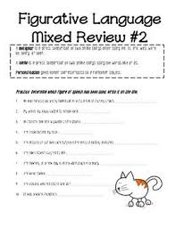 Mixed Review 2 For Simile Metaphors And Personification Worksheet Similes And Metaphors Persuasive Writing Prompts Paragraph Writing