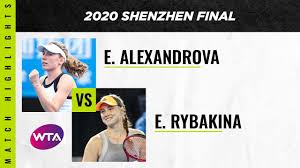 See what anastasia alexandrova (anaalexandrova) found on pinterest, the home of the world's best ideas. Ekaterina Alexandrova Vs Elena Rybakina 2020 Shenzhen Open Final Wta Highlights Youtube