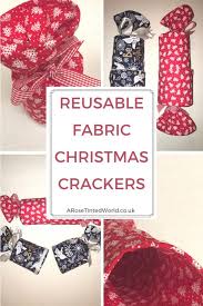I kept one of the crowns from my cracker and copied it thusly: Reusable Fabric Christmas Crackers A Rose Tinted World