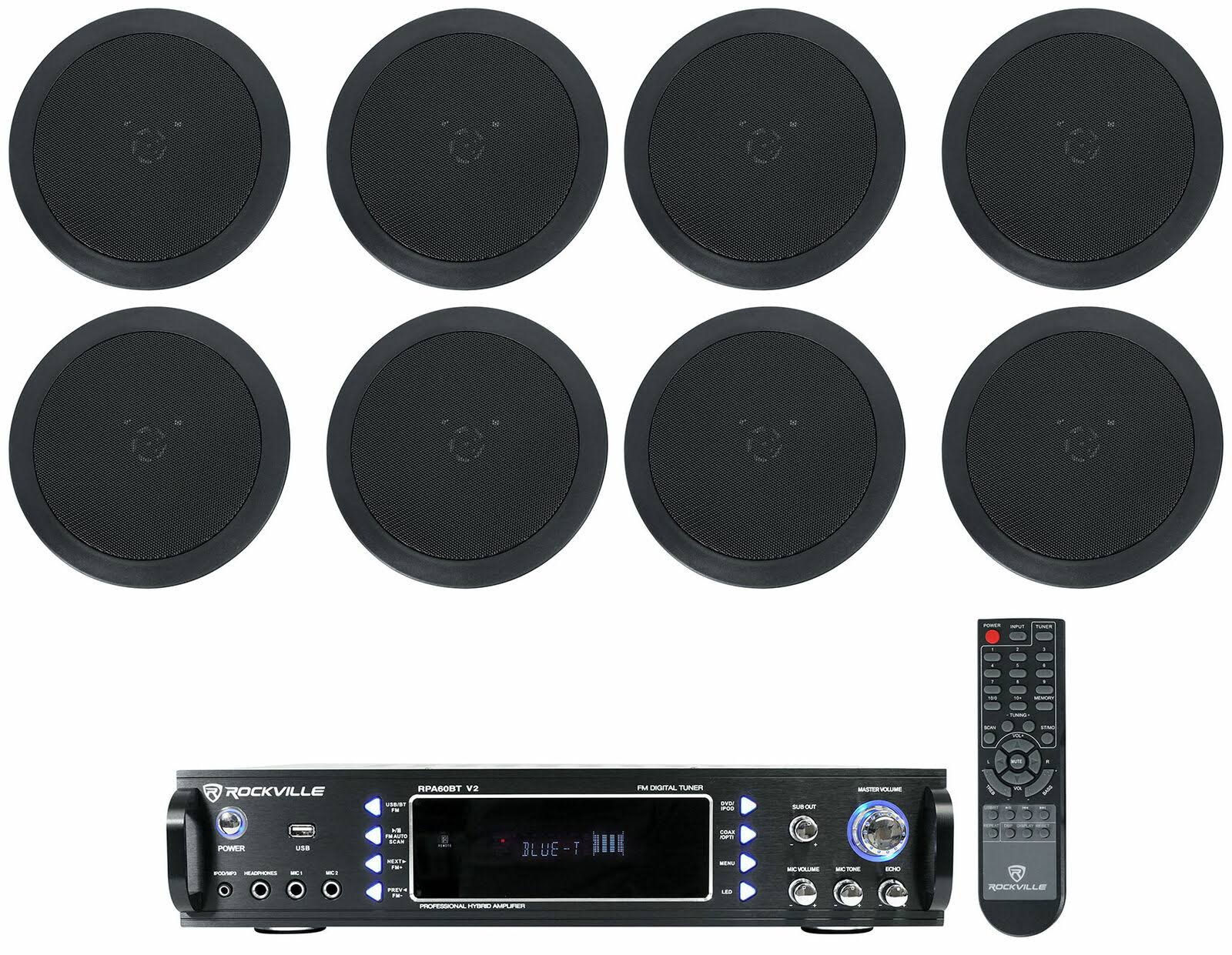 Rockville Rpa60bt Home Theater Receiver Amp+