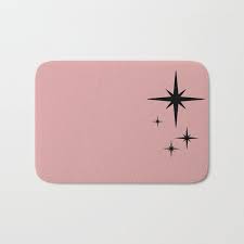 The Perfect Bath Mats Fuzzy Foamy And Finely Enhanced With Brilliant Art Featuring A Soft Quick Dry Microfiber Surface M Pink Bath Mat Bath Mat Atomic Age