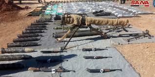 ريفي القنيطرة ودمشق العثور على أسلحة وذخائر وأدوية من مخلفات الإرهابيين البعث ميديا