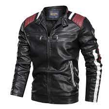 Mens Biker Vegan Leather Jacket With Shoulder Details In 2021 High Quality Leather Jacket Leather Jacket Men Men S Leather Jacket