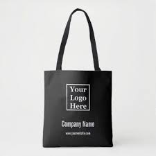 Business Template Black And White Your Logo Here Tote Bag In 2020 Tote Bag Tote Bags