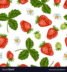 Seamless Pattern With Red Strawberries Decorative Berries And Leaves Download A Free Preview Or High Strawberry Art Strawberry Drawing Strawberry Decorations