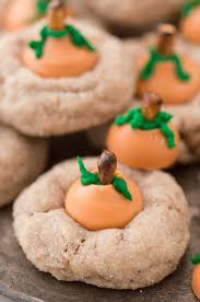 These Are The Most Adorable Fall Cookies Pumpkin Blossom Cookies A Spice Cookie With Pumpkin Spice Hers Blossom Cookies Pumpkin Recipes Dessert Fall Cookies