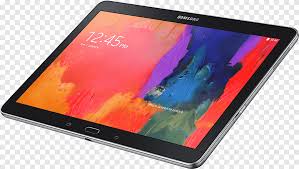 They're highly portable and have a large screen that makes them ideal for watching movies, reading the news or doing other activities. Samsung Galaxy Tab Pro 10 1 Samsung Galaxy Tab Pro 12 2 Samsung Galaxy Tab 2 Samsung Galaxy Tab 4 10 1 Wi Fi Samsung Electronics Gadget Png Pngegg
