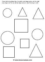 These pattern worksheets feature a series of patterns of basic shapes that must be completed. Shapes Worksheets And Downloads Lessonsense Com