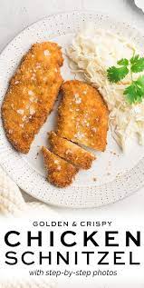 Chicken Schnitzel With Step By Step Photos Eat Little Bird Recipe Easy Chicken Recipes Yummy Chicken Recipes Best Dinner Recipes