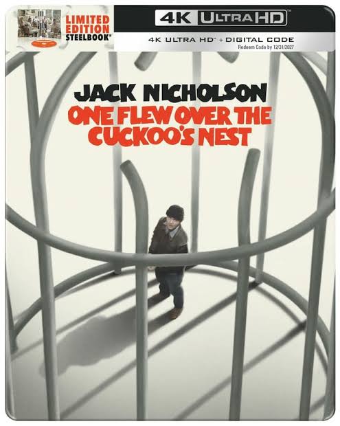 One Flew Over The Cuckoo's Nest (50th Anniversary) (Limited Edition 4K  Ultra HD Steelbook + Digital) [UHD] out 11 November 2025 : r/4kbluray