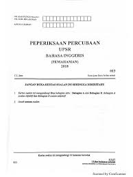 02.04.2019 · soalan upsr matematik 2018 adalah sebahagian kertas soalan yang telah berjaya dikumpulkan dan dikemaskini oleh gurubesar.my. Soalan Percubaan Upsr 2018 Bahasa Inggeris Negeri Kelantan Kertas 2