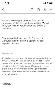 Immigrant visa processing is governed by. Reasons For Nvc Expedite Request Denial Ir 1 Cr 1 Spouse Visa Case Filing And Progress Reports Visajourney